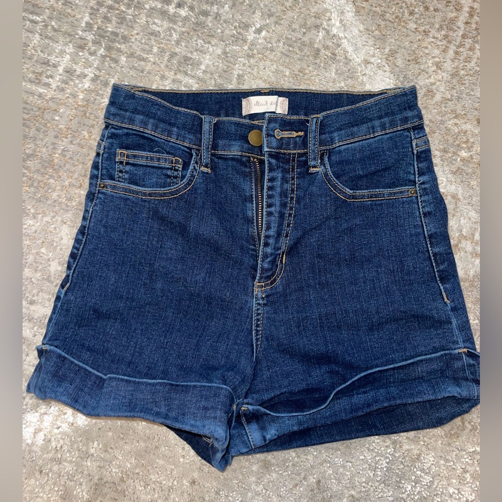 Altar'd State Dark Blue Jean Shorts